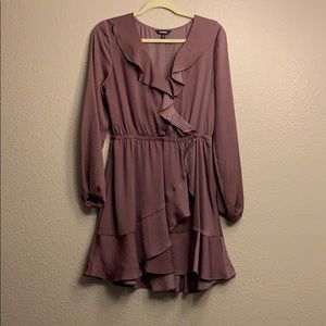 Long sleeve ruffle dress